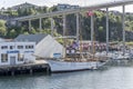 Historical sail ship at harbor, Kristiansund, Norway