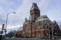 The historical Sanders Theatre of Harvard University Royalty Free Stock Photo