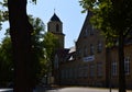 Historical School in the Old Village Halbe in the Mark Brandenburg Royalty Free Stock Photo