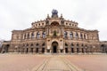 Semperoper building, the state opera house in the old town of Dresden, Germany Royalty Free Stock Photo