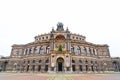 Semperoper building, the state opera house in the old town of Dresden, Germany Royalty Free Stock Photo