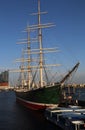 Historical ship in Hamburg, Germany Royalty Free Stock Photo