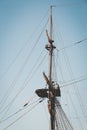 Historical Ship: Single Fore Mast of an Ancient Ship