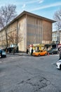 Historical shopping mall or market building built in 1960s in Ulus, Altindag, Ankara, Turkey