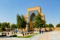 Historical sights of silk road in Uzbekistan city Samarqand Royalty Free Stock Photo