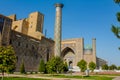 Historical sights of silk road in Uzbekistan city Samarqand Royalty Free Stock Photo