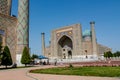 Historical sights of silk road in Uzbekistan city Samarqand Royalty Free Stock Photo