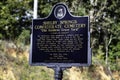 Historical sign for Shelby Springs Confederate Cemetery