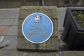 Historical Sign William Temple At Manchester Cathedral At Manchester England 7-12-2019