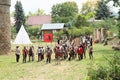 Medieval soldiers on The Battle of Budyne Royalty Free Stock Photo