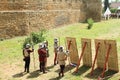 Medieval soldiers on The Battle of Budyne Royalty Free Stock Photo