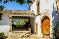 Historical Spanish house and garden at Alfabia Royalty Free Stock Photo