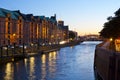 Historical speicherstadt in hamburg