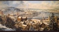 Historical Splendor: A Vibrant Portrait of 18th Century Oslo