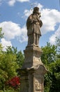 Historical statue of Jan Nepomucky, Dobromilov, Czechia