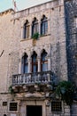 Historical Stone Residential Building, Croatia, Cipiko Palace, Trogir Royalty Free Stock Photo