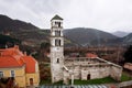 Historical stone tower in the old town