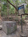 Historical stones in Hong Kong lion rock country park hill high Hike