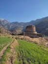 A Historical Stopa of Budmath at Amlok Dara Swat valley Pakistan. 2nd CE to 9th Ce Royalty Free Stock Photo