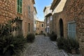 Historical Street in Biniaraix Royalty Free Stock Photo