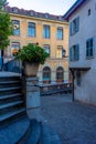 Historical street in the old town of Geneva, Switzerland Royalty Free Stock Photo