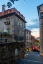 Historical street in the old town of Geneva, Switzerland Royalty Free Stock Photo