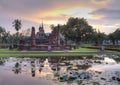 Historical temple park in Thailand. Royalty Free Stock Photo