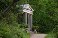 Historical Temple on Peacock Island in Spring, Wannsee, Zehlendorf, Berlin Royalty Free Stock Photo