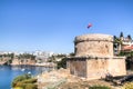Historical tower in Antalya, Greece Royalty Free Stock Photo
