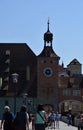 Historical Tower and Gate in the Old Town of Regensburg, Bavaria