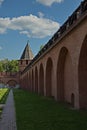 Historical towers of the medieval Tula Kremlin.