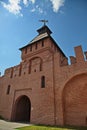 Historical towers of the medieval Tula Kremlin.