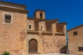 The historical town of Miravet, street view with the old buildings, Tarragona province in Spain Royalty Free Stock Photo