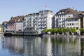 Historical townhouses along the waterfront