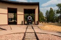 Historical Train Station in the middle of desert area