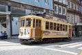 Historical tram in Porto, Portugal.