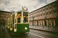 Historical tram in Turin Italy
