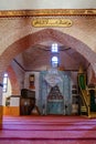 The beautiful Internal view of Ulu Mosque in Aksehir of Konya.