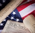 Historical United States Documents Royalty Free Stock Photo