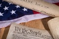 Historical United States Documents Royalty Free Stock Photo