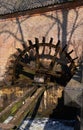 A historical view to a water wheel