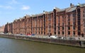 Historical warehouse in Speicherstadt district in Hamburg, Germany Royalty Free Stock Photo