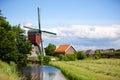 A historical water windmill in Oud Ade