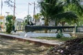 Historical weapons at Aceh museum in Banda Aceh Indonesia. old cannon