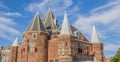 Historical weigh house in the center of Amsterdam Royalty Free Stock Photo