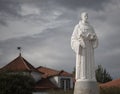 Historical white Statues from Sameiro Sanctuary in Braga, Minho.