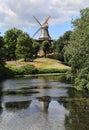 Historical wind mill in Bremen, Germany