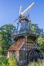 Historical windmill Huvener Muhle in Huven Royalty Free Stock Photo