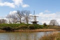 Historical windmill in Veere, The Netherlands