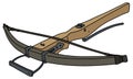 The historical wooden crossbow